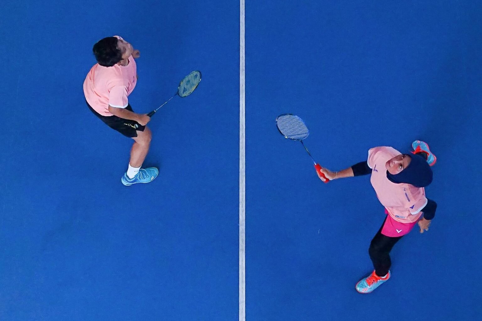 Image joueurs badminton